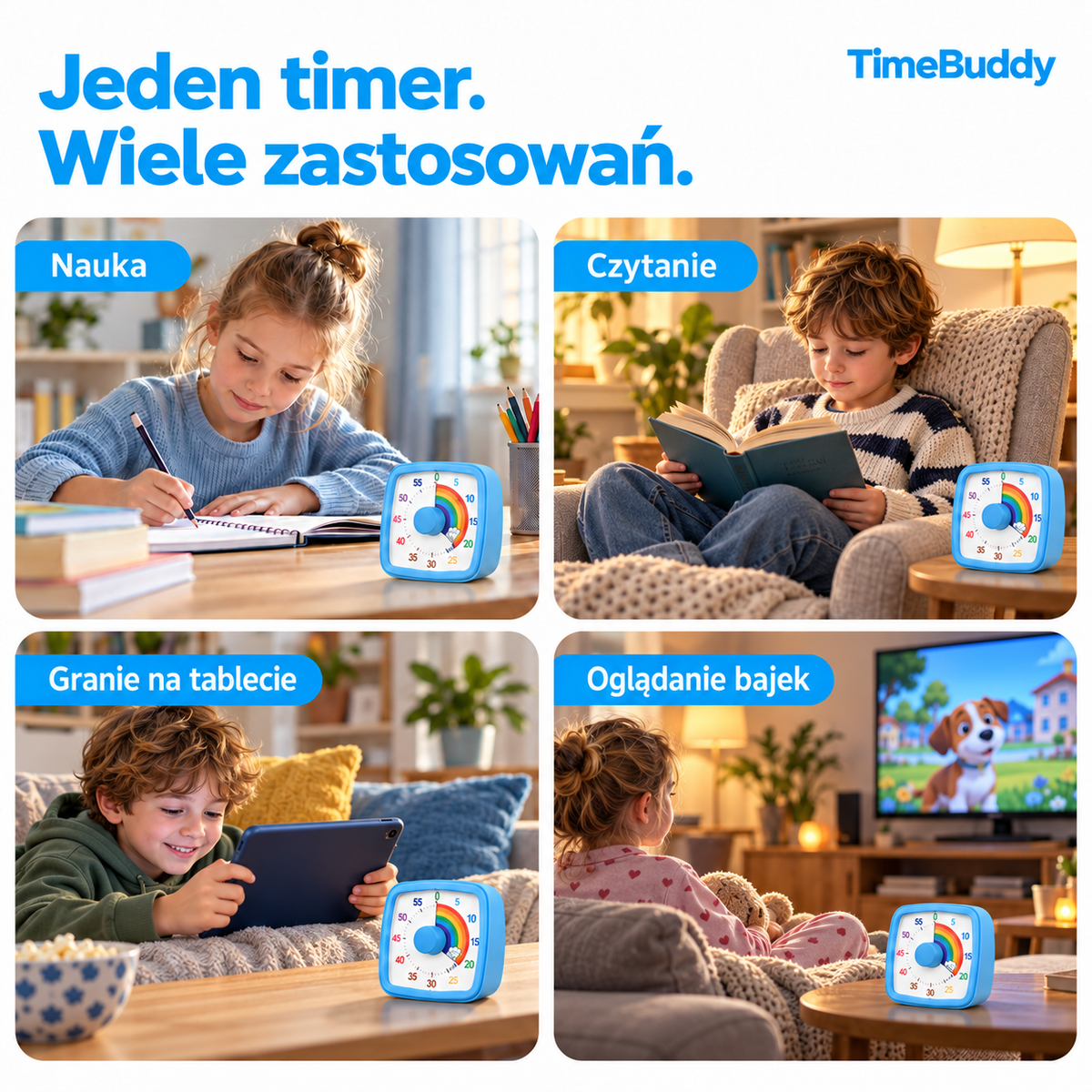 TimeBuddy — wizualny timer dla dzieci.